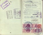 Pages 14 & 15 of 1948 Passport