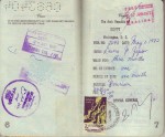 Pages 6 & 7 of Laura's 1972 Passport