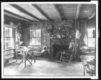 Interior of Burrough's Cabin, Slabsides