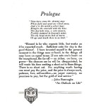 Prologue to 1925 Blackhawk Yearbook